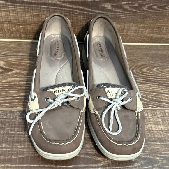 Sperry Top-Sider Taupe Sequin Slip-On Loafer – Size 10 - Picture 4 of 11